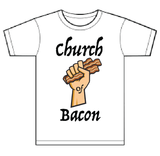 Church of Bacon Tee Shirt